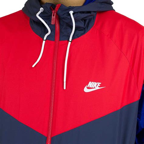 jacke nike weiß rot blau|nike regenjacke.